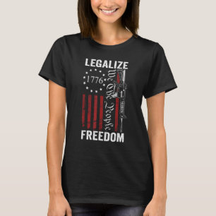 Camiseta Legalizar liberdade - Emenda ao segundo Pro Direit