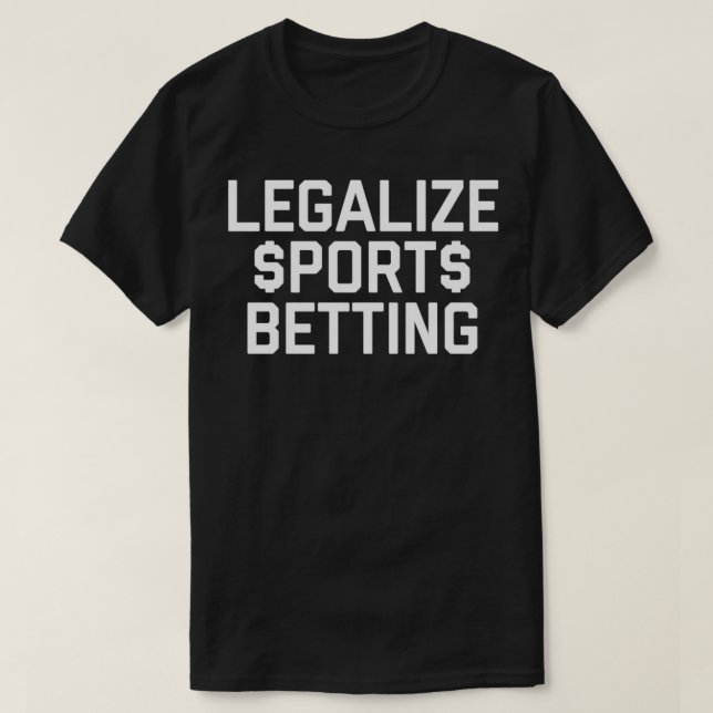 Camiseta Legalizar o jogo desportivo de jogos populares (Frente do Design)