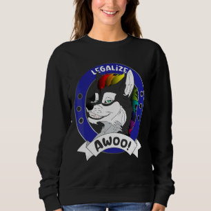 Camiseta Legalize Awoo Orgulho gay Furry Fandom Fursution C