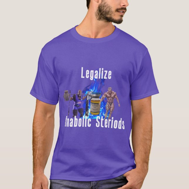 Camiseta Legalize Esteroides Anabólicos retro (Frente)