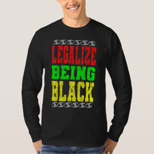Camiseta Legalize o Mês da História Afro-Americana Negra