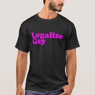 Camiseta Legalize o rosa do gay