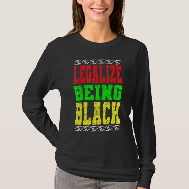 Camiseta Legalize Ser História Negra Mês África-América (Frente)
