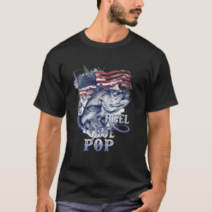 Camiseta Legalmente legal Bandeira Americana de pesca Pop p