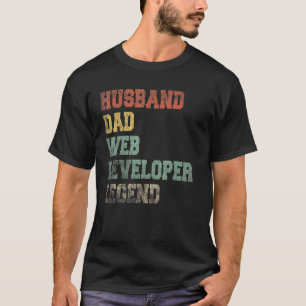 Camiseta Legen de desenvolvedores da Web do Pai de marido d