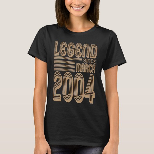 Camiseta Legend since March 2004 18th anniversary (Frente)