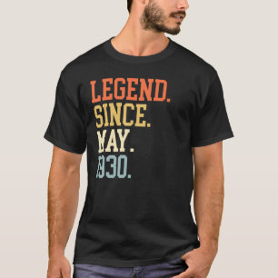 Camiseta Legend Since May 1930 For Men Women May 1930