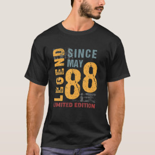 Camiseta Legend Since May 1988 Gift For 34 Years Old 34Th B