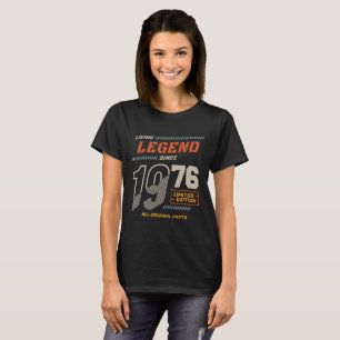 Camiseta Legend Vintage Desde 1976 Edição Limitada