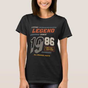 Camiseta Legend Vintage Desde 1986 Edição Limitada