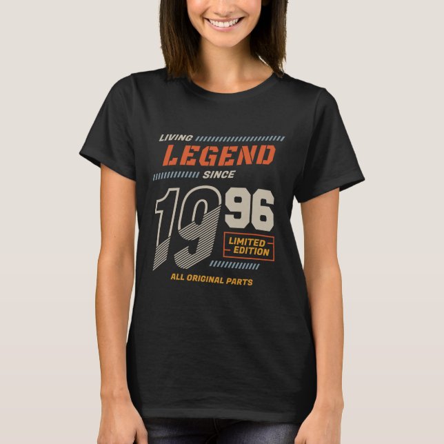 Camiseta Legend Vintage Desde 1996 Edição Limitada (Frente)