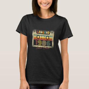 Camiseta Legenda 1986 Cassete Retro 36º B dia 36 anos