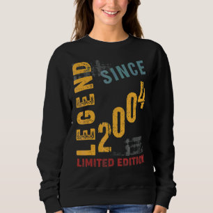 Camiseta Legenda 2004 Aniversário de 18 anos