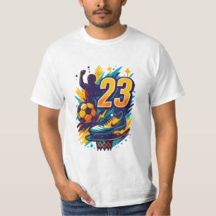 Camiseta Legenda 23 Tee Esportiva - Fusão de Basquete e Fut