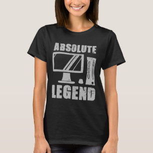 Camiseta Legenda Absoluta Engraçado Jogador De Vídeo Citado