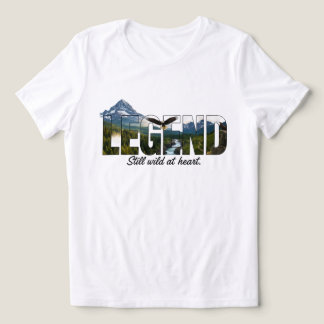 Camiseta Legenda Ainda Selvagem no Gráfico ao Ar Livre