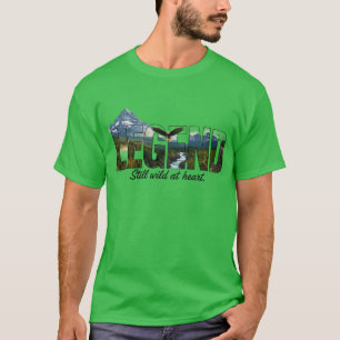 Camiseta Legenda Ainda Selvagem no Gráfico Outdoor