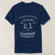 Camiseta Legenda Azul Legendária do Nome do aniversário de  (Frente do Design)