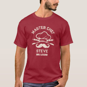 Camiseta Legenda BBQ de Nome Personalizado