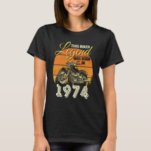 Camiseta Legenda Biker Men A Motocicleta Legend Foi Nascer