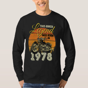Camiseta Legenda Biker Men A Motocicleta Legend Foi Nascer