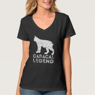 Camiseta Legenda Caracal Lynx Wild Cat Desert Lynx Cat