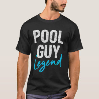 Camiseta Legenda da Cara da retroPiscina da Vintage engraça