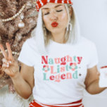 Camiseta Legenda da Lista travessa - Natal engraçado<br><div class="desc">Esta design de camisa de Natal na moda é perfeita para crianças e adultos. Esta camisa de Natal faz um presente perfeito,  um gafanhoto de estoque,  troca de presentes de feriado ou apenas um presente especial para você de Papais noeis.</div>