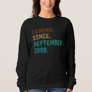 Camiseta Legenda De 14 Anos Desde setembro De 2008, 14 Birt