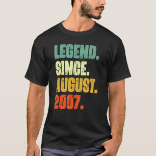 Camiseta Legenda De 15 Anos Desde Agosto De 2007
