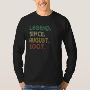 Camiseta Legenda De 15 Anos Desde Agosto De 2007 15
