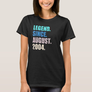 Camiseta Legenda de 18 anos desde agosto de 2004 18º aniver