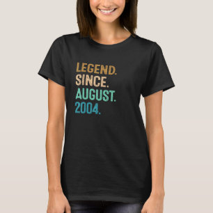 Camiseta Legenda de 18 anos desde agosto de 2004 18º aniver