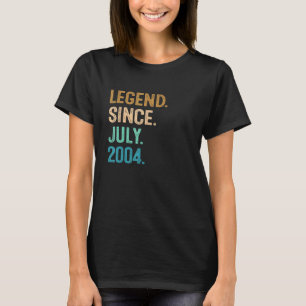 Camiseta Legenda de 18 anos desde julho de 2004 18º anivers