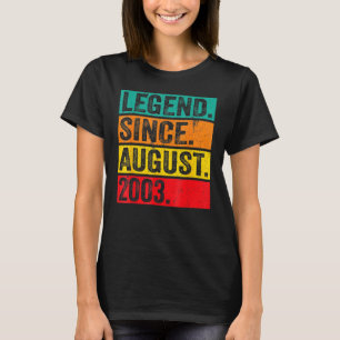 Camiseta Legenda de 19 anos desde agosto de 2003 18º aniver