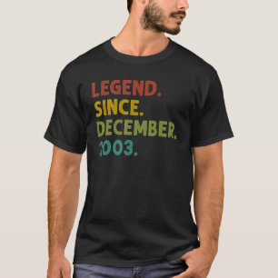 Camiseta Legenda de 19 anos desde dezembro de 2003 19º nasc