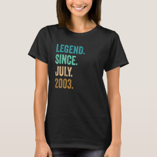 Camiseta Legenda de 19 anos desde julho de 2003 19º anivers