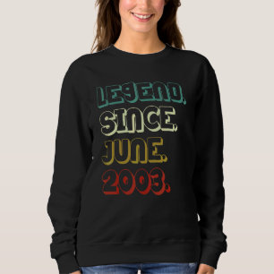 Camiseta Legenda De 19 Anos Desde junho de 2003 19º Anivers
