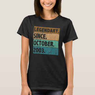 Camiseta Legenda de 19 anos desde outubro de 2003 19º anive