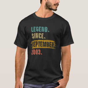 Camiseta Legenda De 19 Anos Desde Setembro De 2003 19º Bir