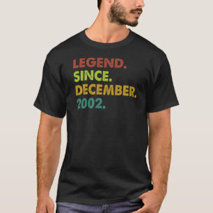 Camiseta Legenda De 20 Anos Desde O Nascimento De 20 De Dez