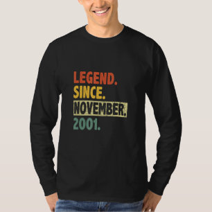 Camiseta Legenda De 21 Anos De aniversário de 21 anos Desde