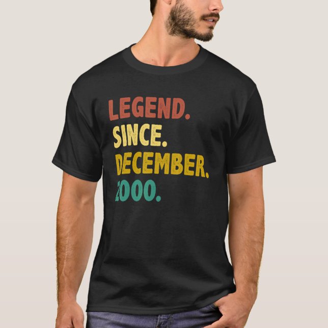 Camiseta Legenda De 22 Anos Desde Dezembro De 2000 (Frente)