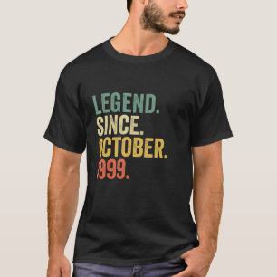 Camiseta Legenda De 23 Anos Desde Outubro De 1999 23º Nasci