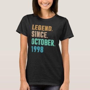 Camiseta Legenda de 24 anos desde outubro de 1998 24º Nasci