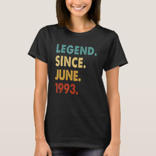 Camiseta Legenda de 29 anos desde junho de 1993 29º anivers