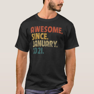 Camiseta Legenda de 2 anos desde segundo aniversário de jan