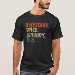Camiseta Legenda de 2 anos desde segundo aniversário de jan
