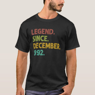 Camiseta Legenda De 30 Anos Desde Dezembro De 1992 Nascimen