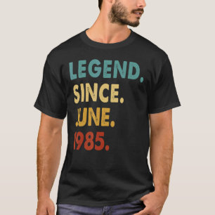 Camiseta Legenda de 37 anos desde junho de 1985 37º anivers